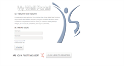 Desktop Screenshot of mywellportal.com